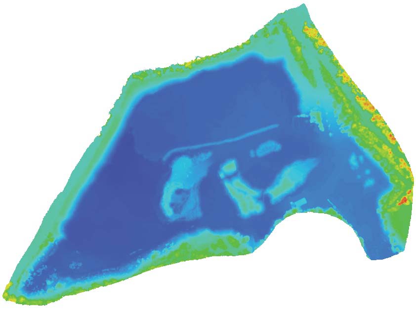 Luftaufnahme Vermessung Kiesgrube Hoehenmodell