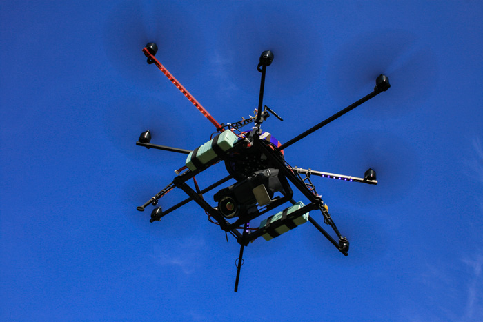 Thermografie Drohne mit FLIR T620 im Einsatz