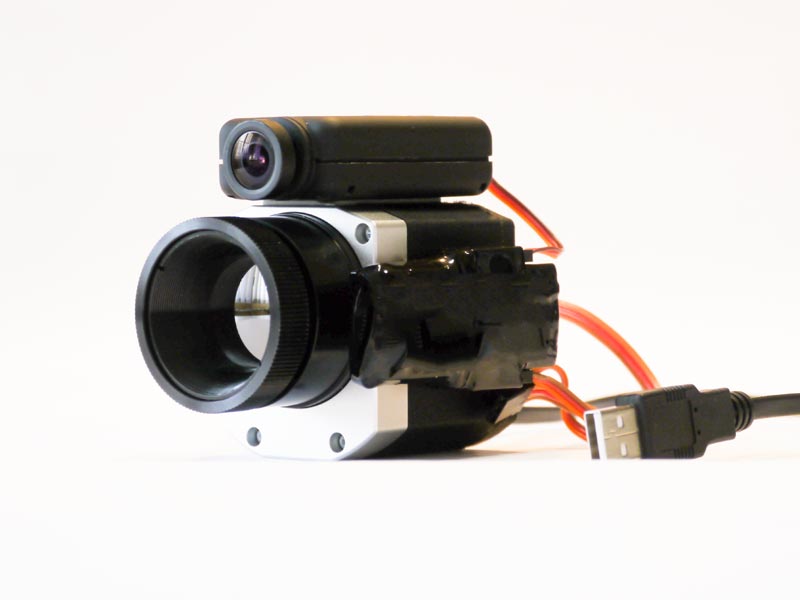 Infrarotkamera optris pi 640 mit Anpassung zum ausloesen seitlich mit Umbau