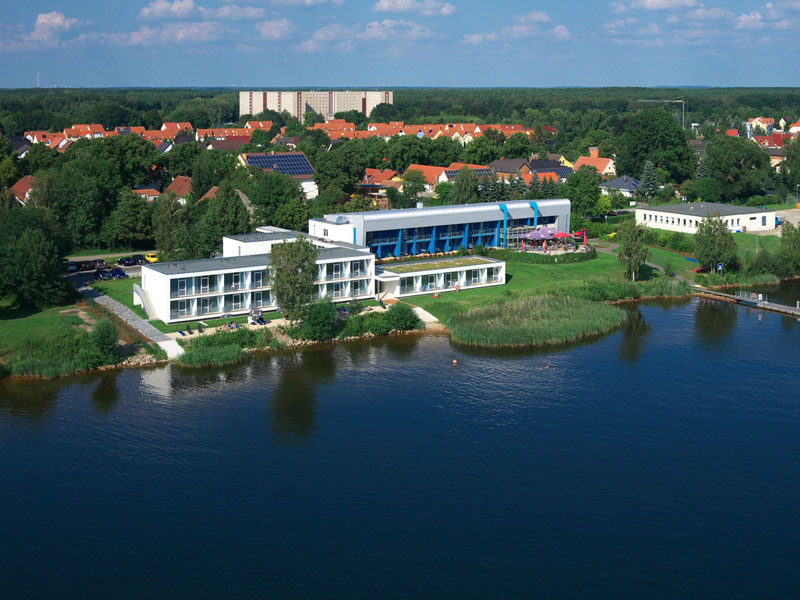 Luftbild Strandhotel Senftenberg See