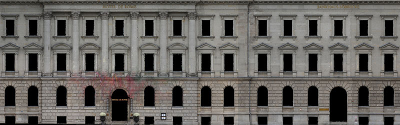 Orthobild Fassade Berliner Hotel