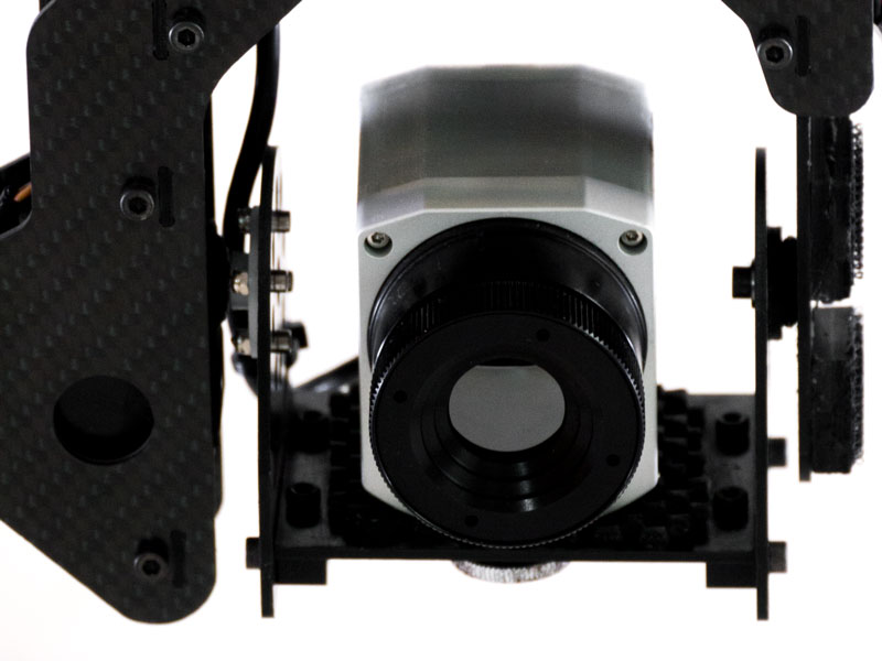 Infrarotkamera optris pi450 in Kamerahalterung